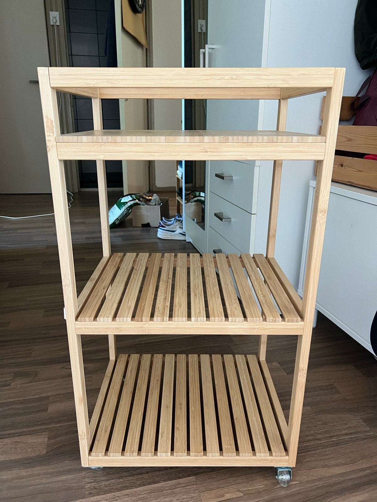 IKEA RÅGRUND trolley bamboe, 42x33x76 cm, Ophalen, Gebruikt