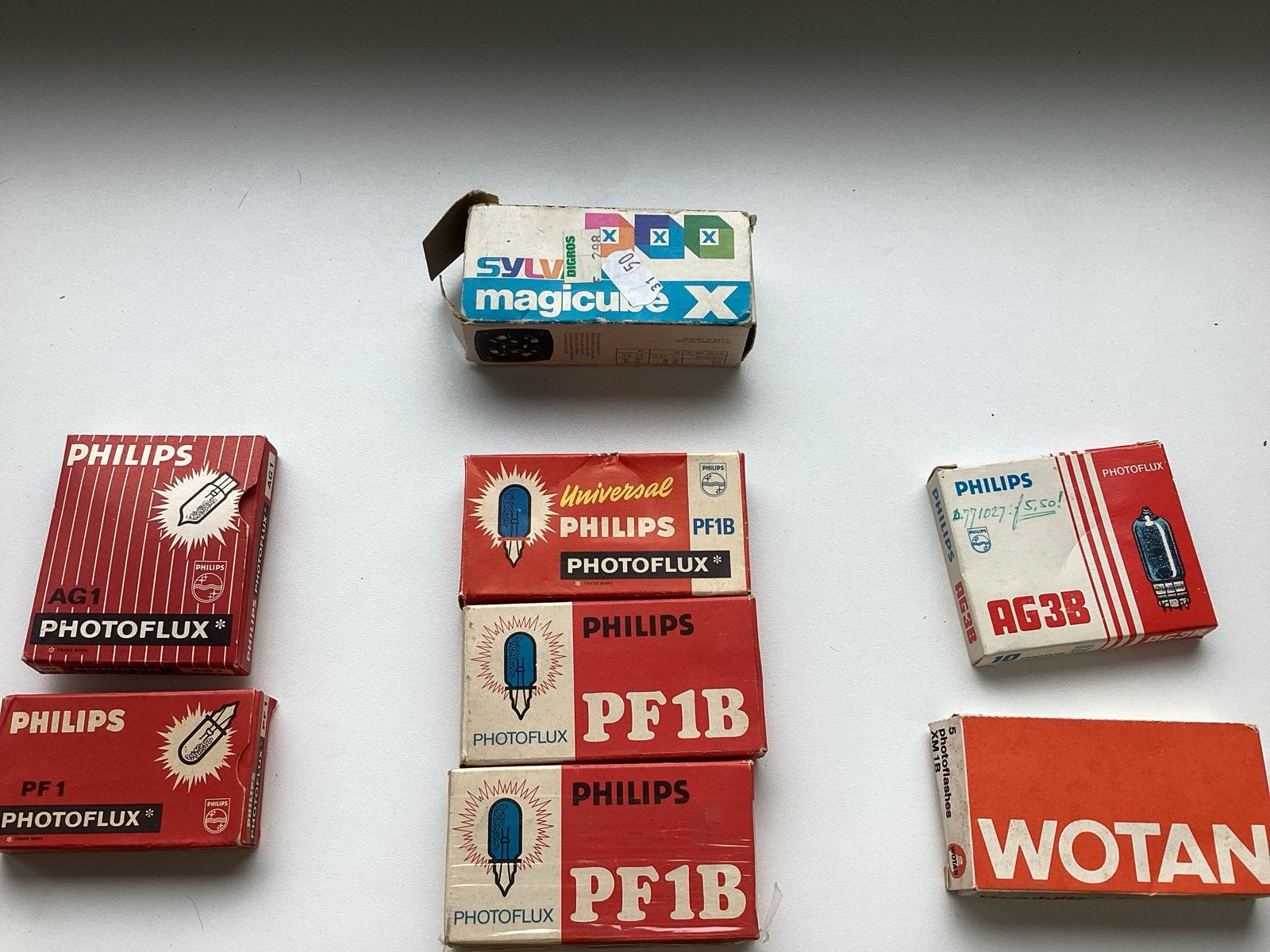 Vintage Flitslampjes: Philips Photoflux, Sylvania, Wotan, Verzenden, Nieuw, Overige merken