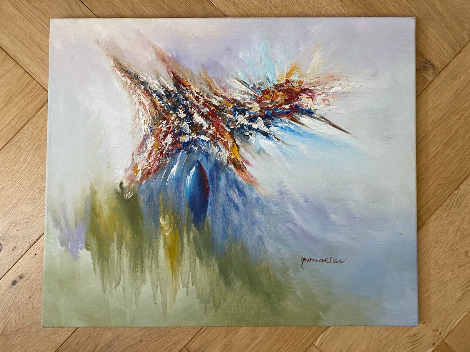 Schilderij op canvas, Antiek en Kunst, Ophalen