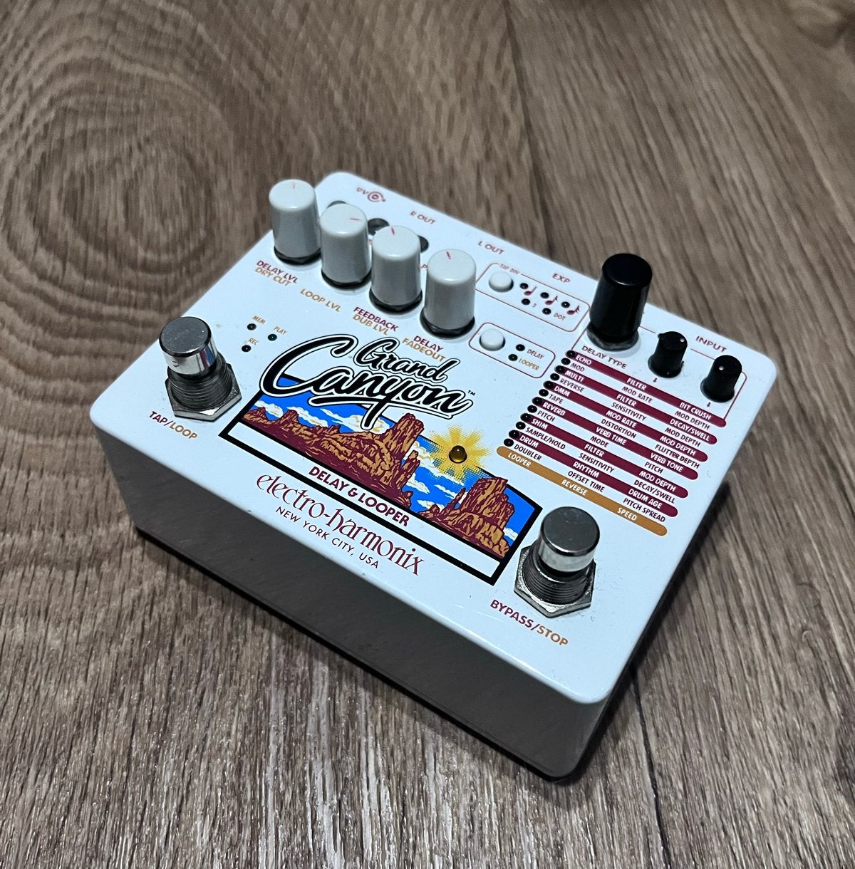 Electro-Harmonix Grand Canyon Delay & Looper, Ophalen of Verzenden, Zo goed als nieuw, Delay of Echo