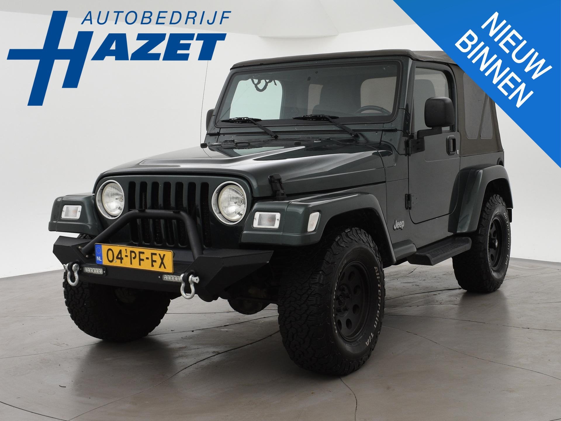 Jeep Wrangler 4.0i 6-CILINDER 4X4 SOFTTOP SAHARA | AIRCO | A, Auto's, Jeep, Gebruikt, Bluetooth, 4 stoelen, 1920 kg