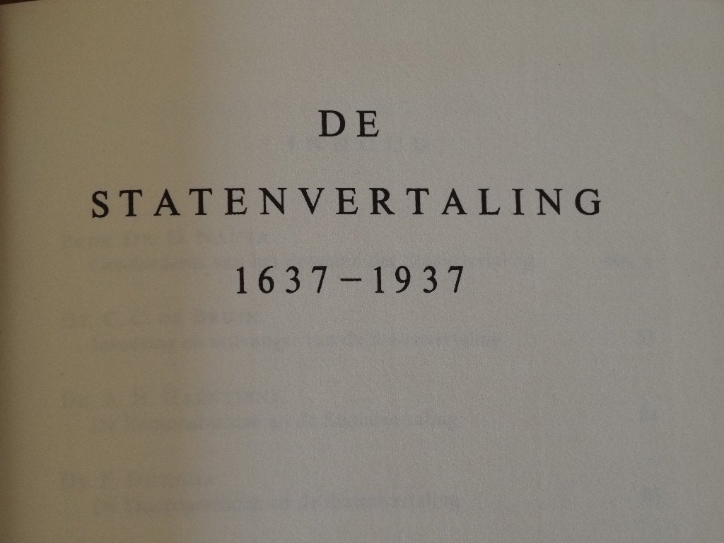 de statenvertaling, Boeken, Godsdienst en Theologie, Ophalen of Verzenden, Nieuw