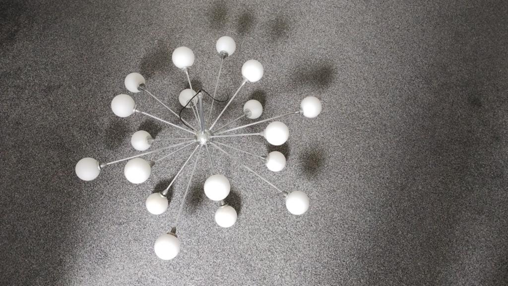 Bollenlamp - defect, Huis en Inrichting, Lampen | Hanglampen, Ophalen, Minder dan 50 cm