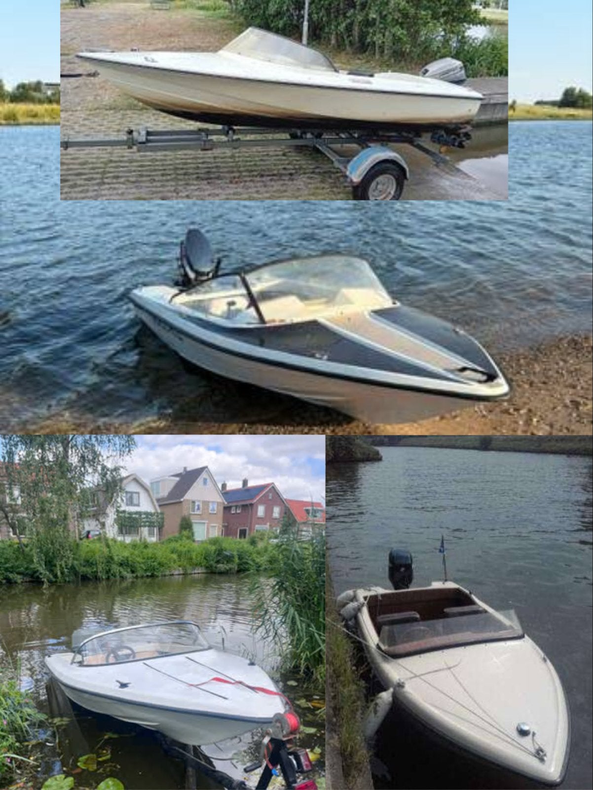 Gezocht: Opknapper/Project Polyester speedbootje met trailer, Ophalen of Verzenden, Gebruikt, Overige typen, Motorboot