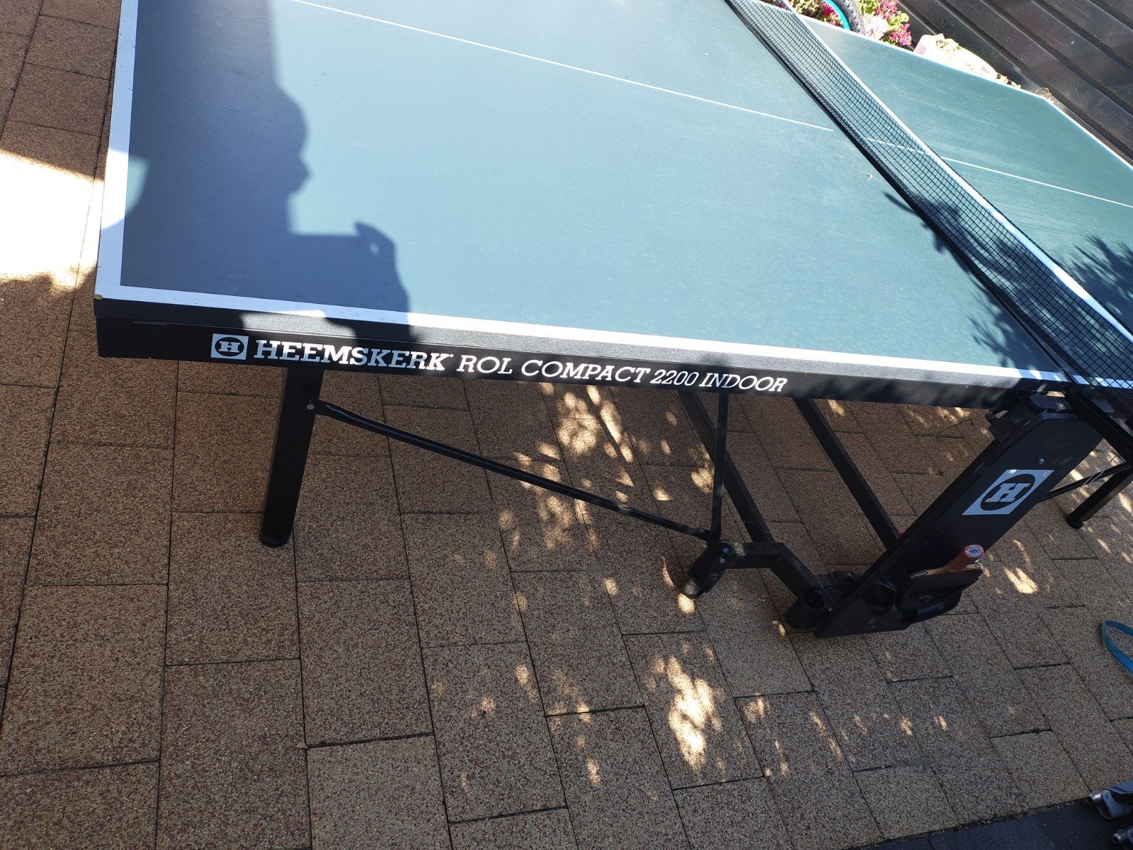 Indoor Tafeltennistafel te koop, Sport en Fitness, Tafeltennis, Ophalen, Gebruikt, Tafel Indoor, Verrijdbaar
