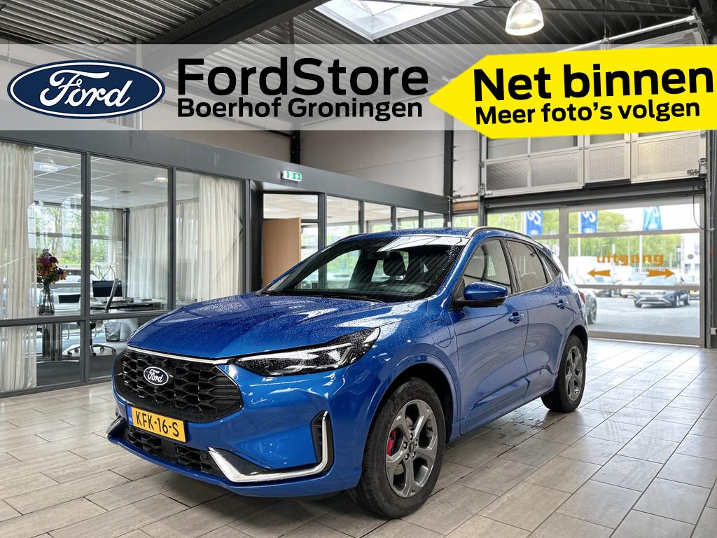Ford Kuga 2.5 PHEV 243pk ST-Line X | Trekhaak I AGR stoelen, Auto's, Ford, Adaptive Cruise Control, Gebruikt, Blauw, Plug-in hybride
