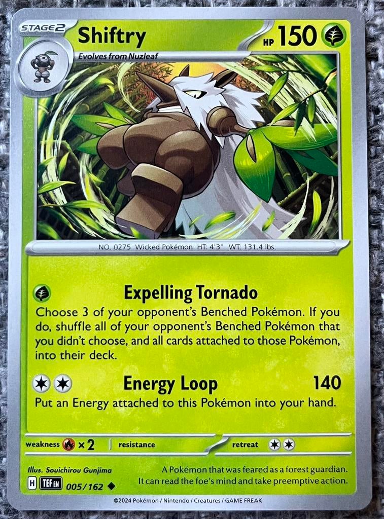 Pokémonkaart van Shiftry (275) • Temporal Forces (005/162), Verzenden, Nieuw, Losse kaart