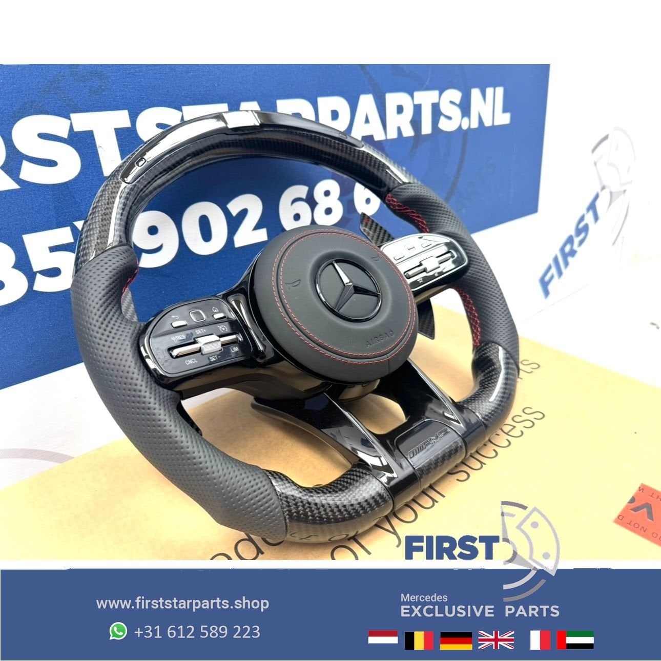 AMG CARBON STUUR + LED TOERENTAL INDICATOR A35 A45 CLA45 C63, Auto-onderdelen, Gebruikt, -, Ophalen of Verzenden, -