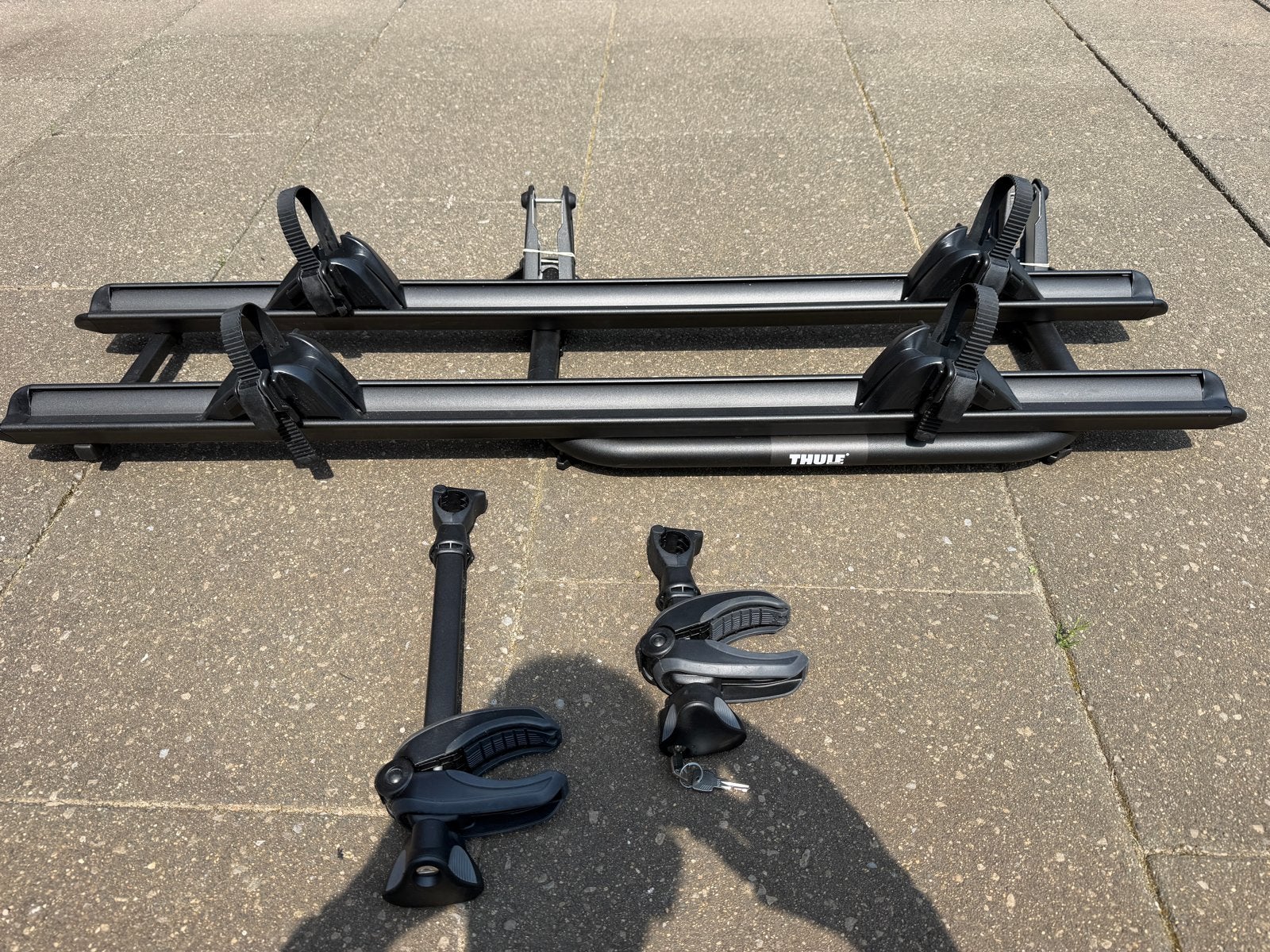 Thule Elite Van XT fietsgoot voor 2 fietsen, nieuw, Auto diversen, Fietsendragers, Ophalen, 2 fietsen, Zo goed als nieuw, Dakdrager