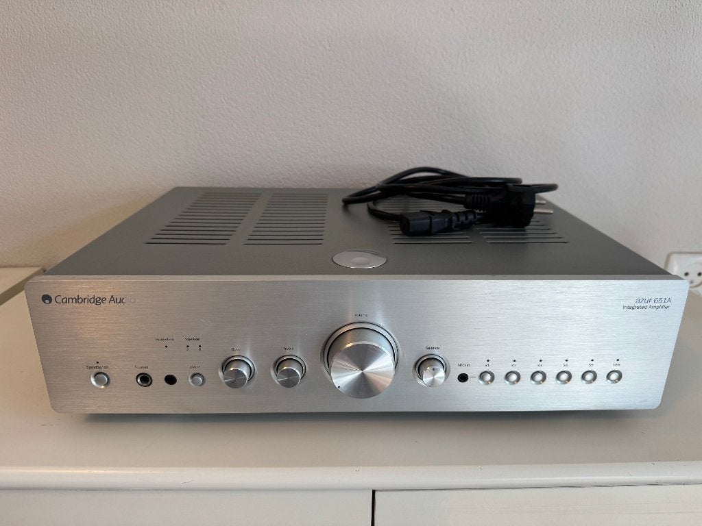 Cambridge Audio Azur 651A versterker incl. afstandsbediening, Gebruikt, 60 tot 120 watt, Stereo, Ophalen