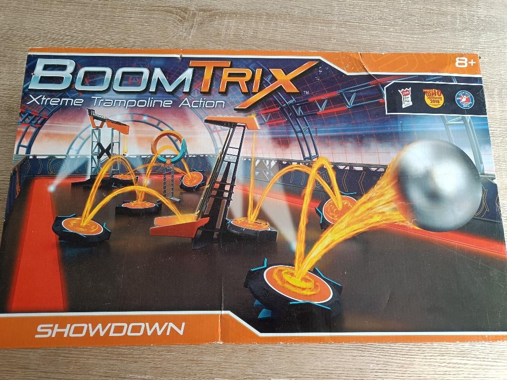 Boomtrix, knikkerbaan trampoline spel, Ophalen of Verzenden, Zo goed als nieuw, Bouwen