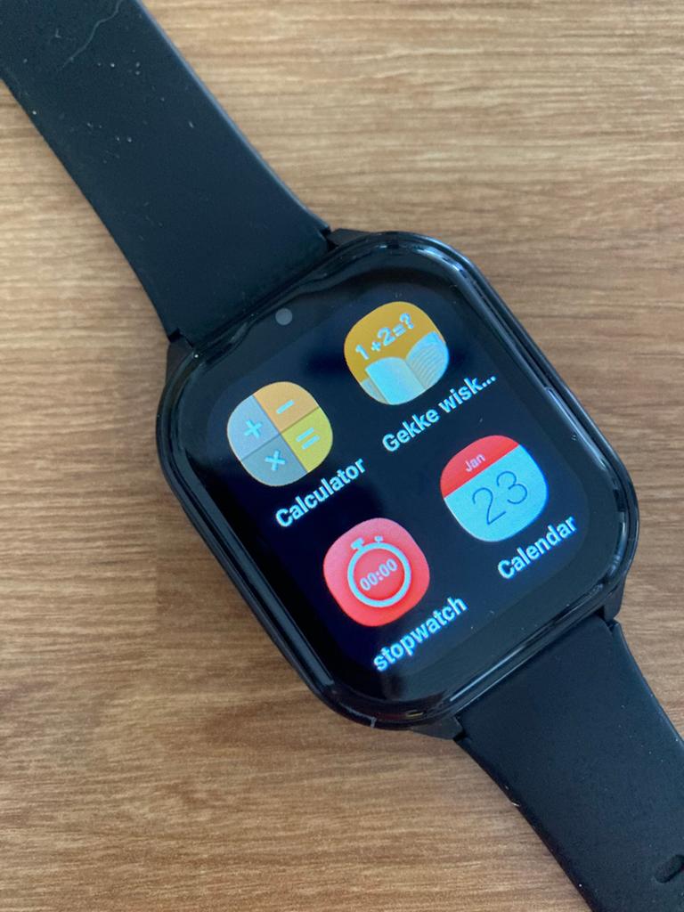 Gps horloge kind junior 4G, Ophalen of Verzenden, Gebruikt, Zwart, Jongen of Meisje
