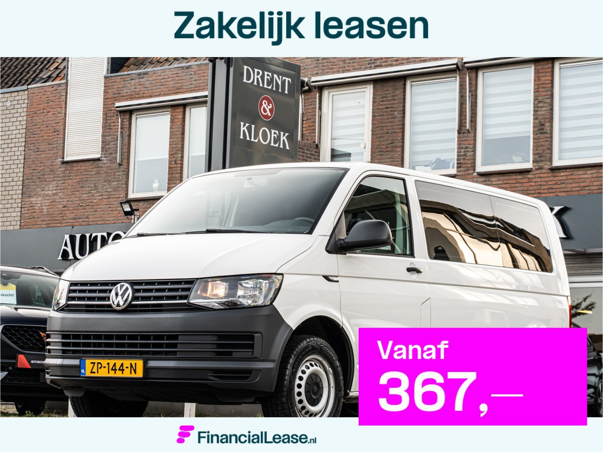 Volkswagen Transporter Kombi 2.0 TDI L1H1 EX BTW BPM VRIJ PR, Voorwielaandrijving, Dealer onderhouden, Gebruikt, Euro 6
