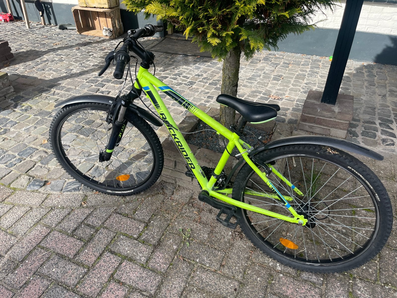 Rockrider ST 100 Mountainbike - loop of sloop, Overige merken, Minder dan 10 versnellingen, Gebruikt, Velgrem