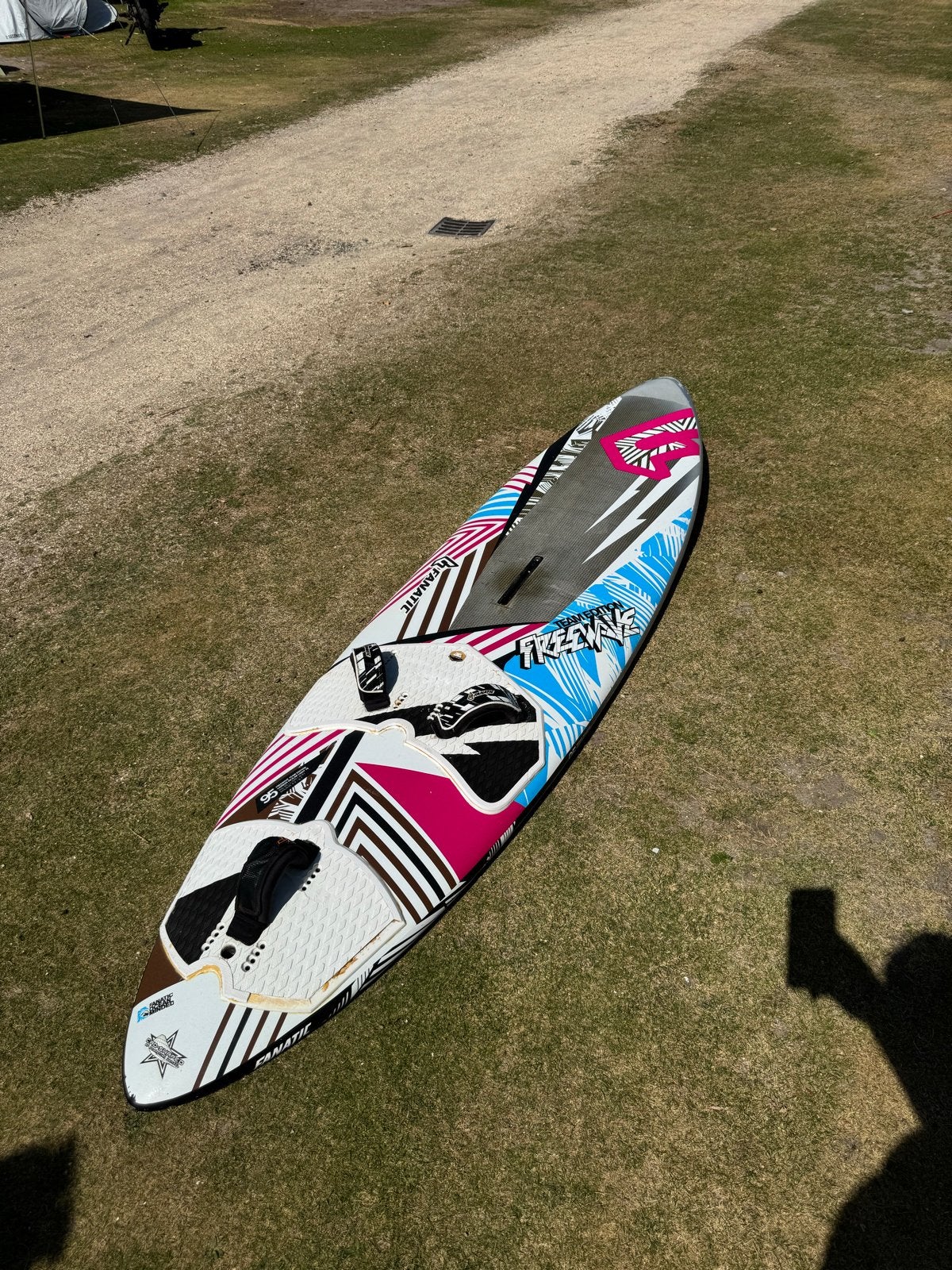Fanatic Freewave 95L Team Edition Windsurfboard, Ophalen, Met voetbanden, Gebruikt, Minder dan 250 cm