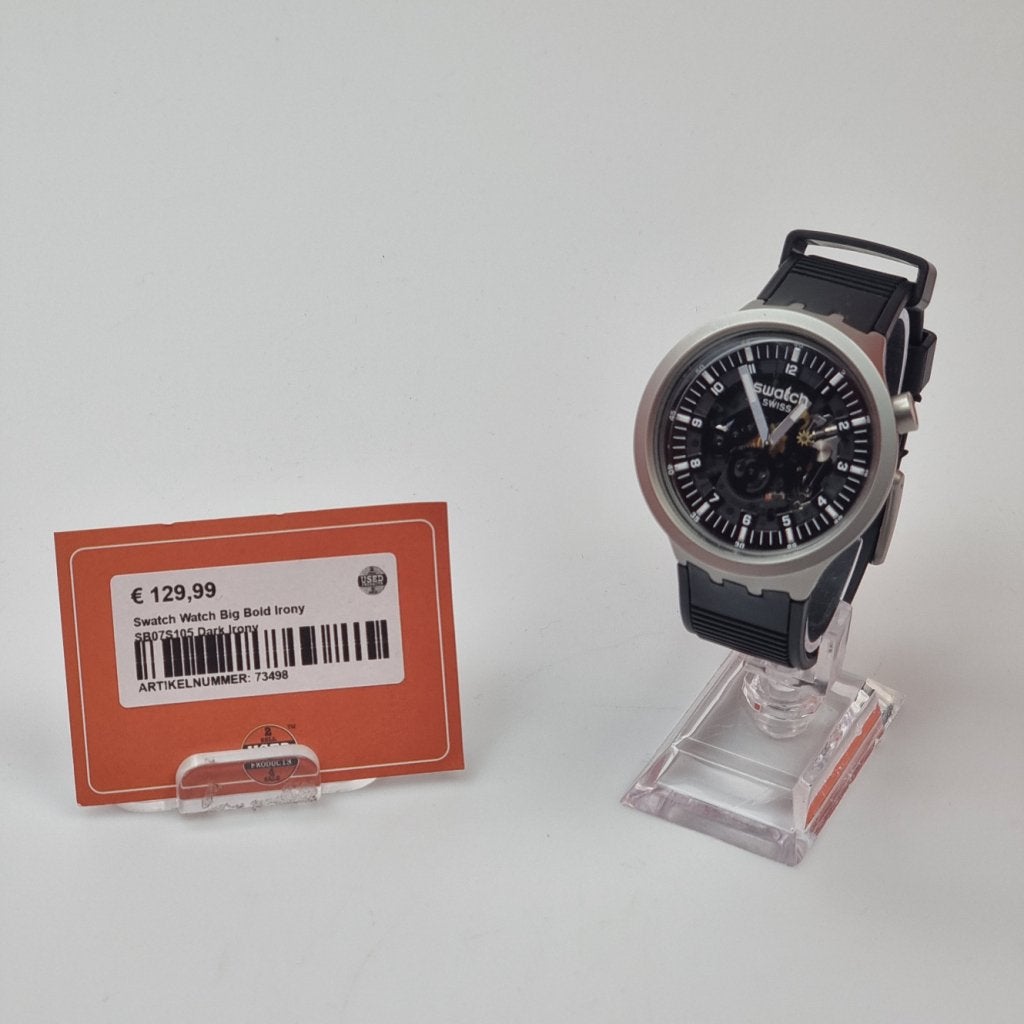 Swatch Watch Big Bold Irony SB07S105 Dark Irony, Swatch, Zo goed als nieuw, https://www.swatch.com/nl-nl/contact.html, Jakob-Stämpfli-Strasse 94, 2502 Biel/Bienne, Zwitserland