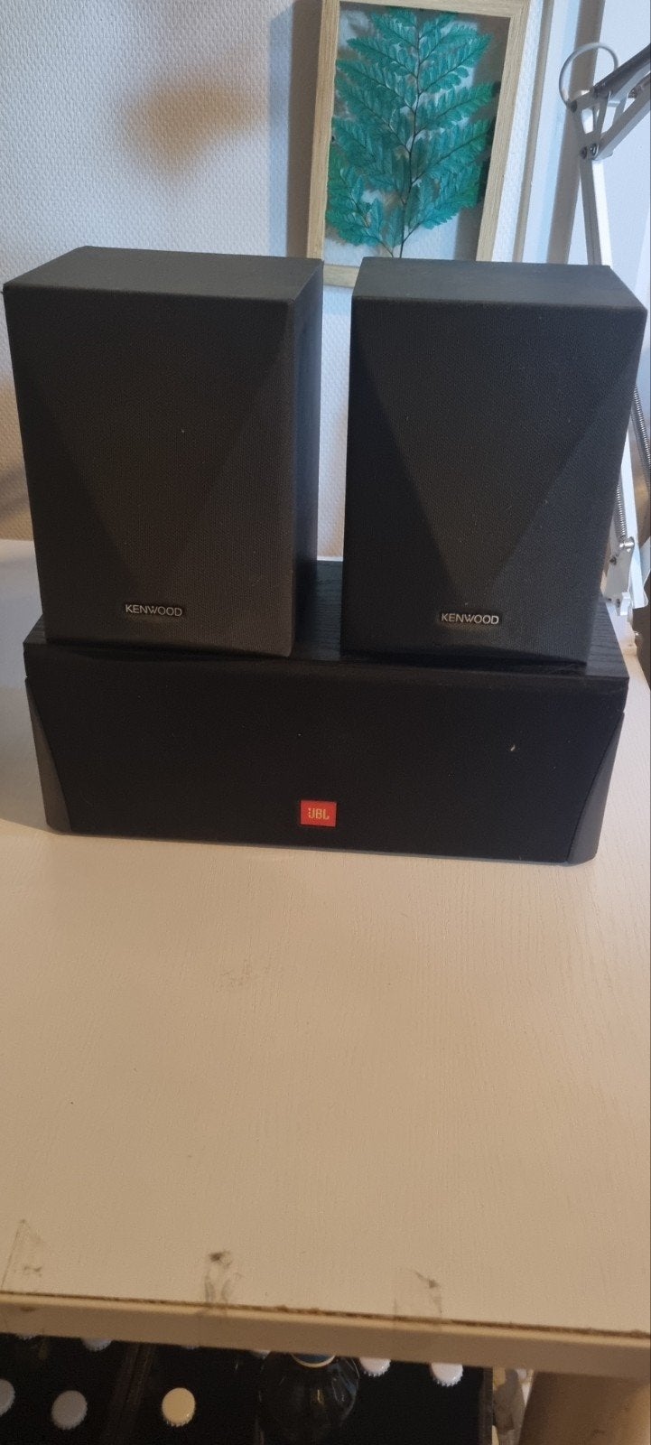 Kenwood  speakers en JBL center speaker, Gebruikt, JBL, Ophalen of Verzenden, Geschikt voor surround/home cinema