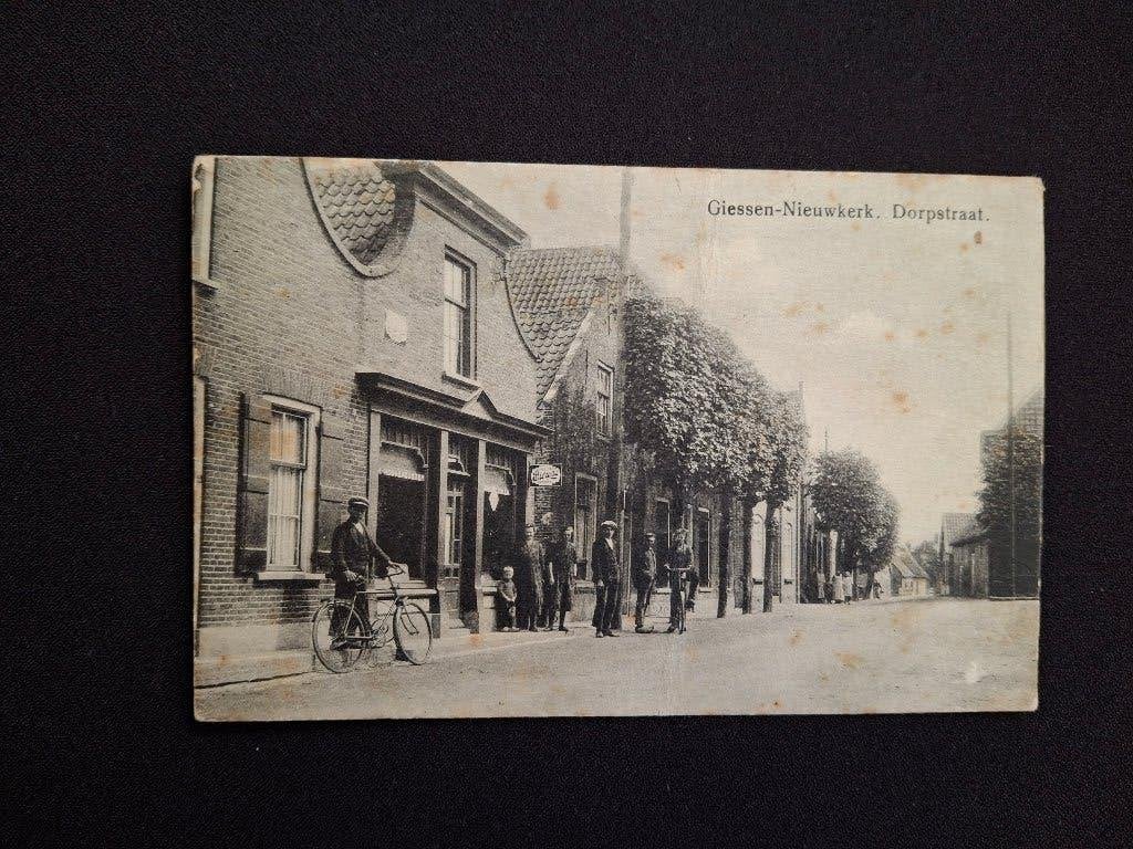 Giessen-Nieuwkerk, Dorpstraat(Giesenburg), Ophalen of Verzenden, Voor 1920, Ongelopen, Zuid-Holland