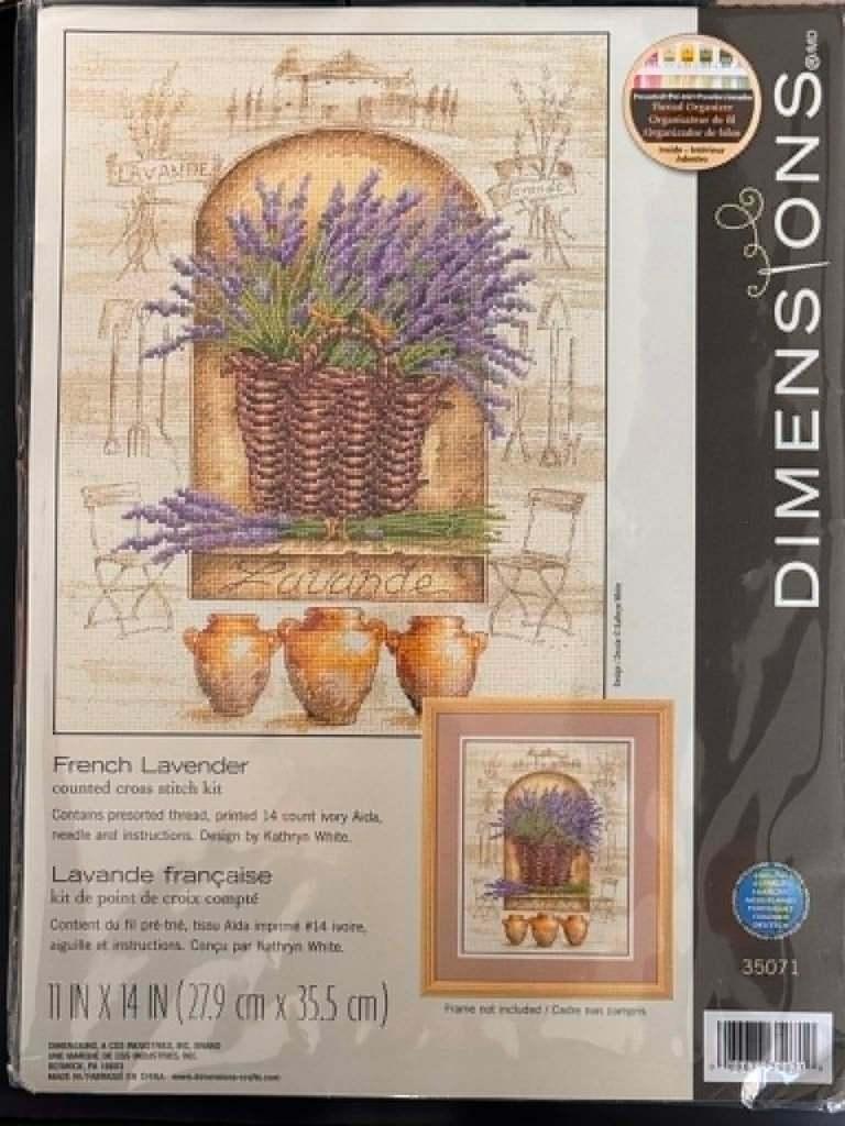 Borduurpakket Dimensions 35071 French Lavender, Verzenden, Nieuw, Handborduren, Borduurpakket