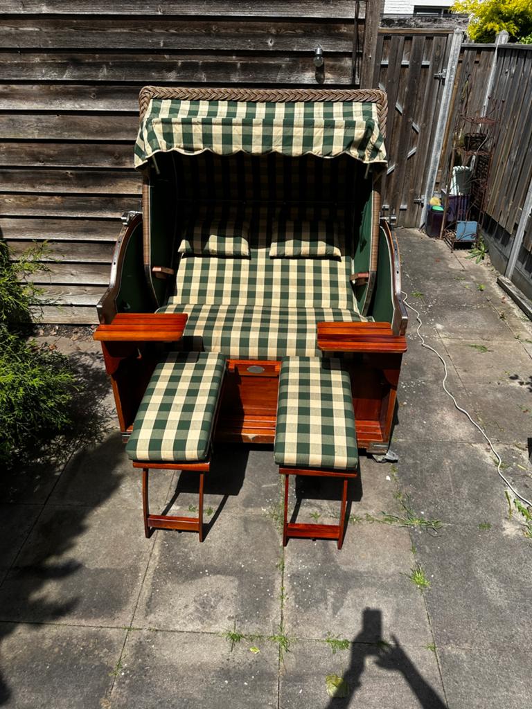 Originele Cocoon Luxus 1.40 breed, Gebruikt, Teakhout, Loungeset, Bank