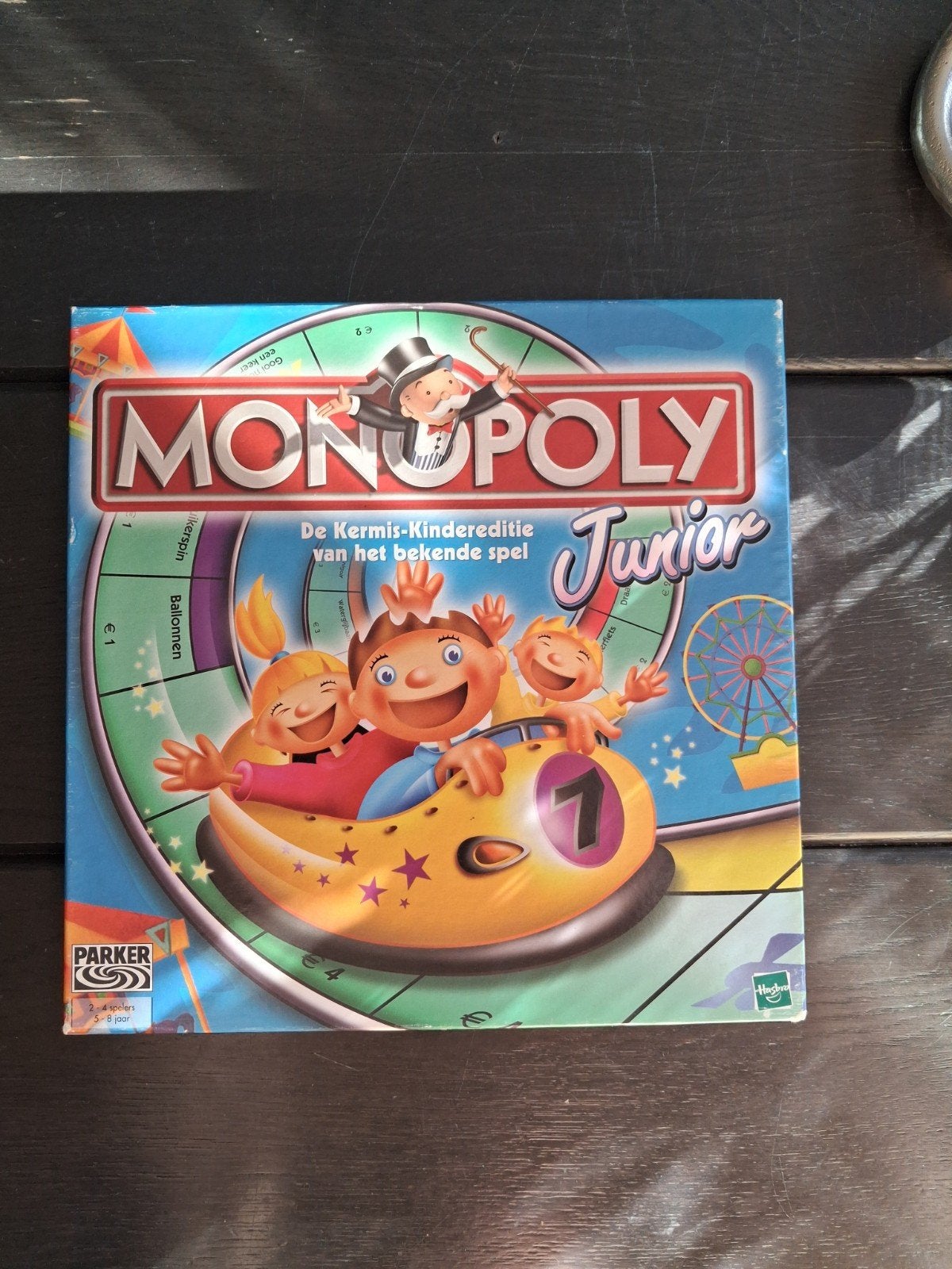 Monopoly Junior - De Kermis-Kindereditie, Drie of vier spelers, Ophalen of Verzenden, Gebruikt, Parker/Hasbro