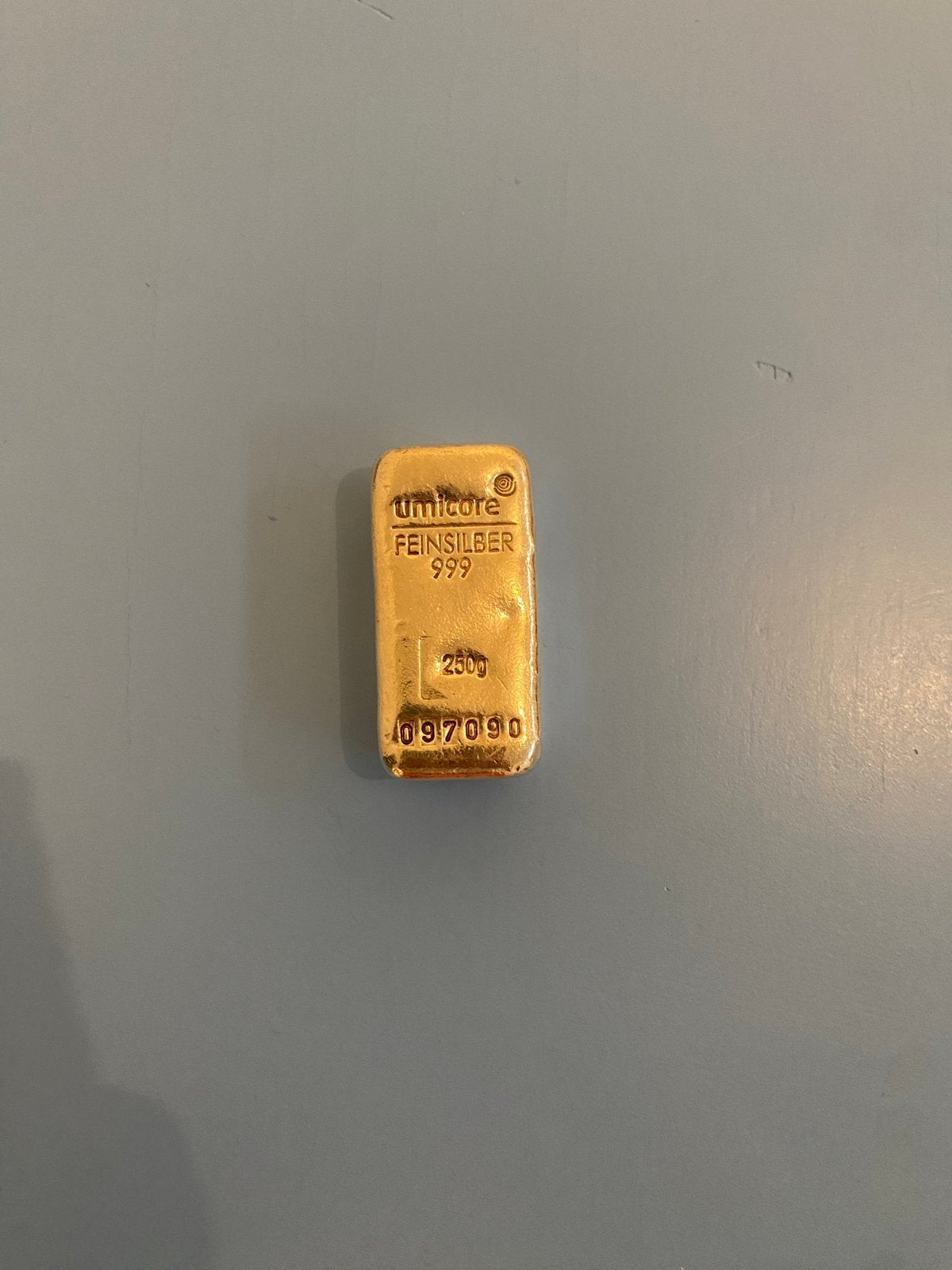 Umicore Feinzilver 999 - 250g Zilverbaar, Ophalen, Zilver