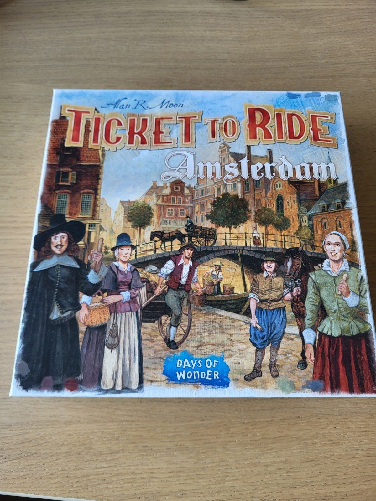 Ticket to Ride Amsterdam Bordspel - Zo goed als nieuw, Drie of vier spelers, Ophalen of Verzenden, Zo goed als nieuw, Days of Wonder