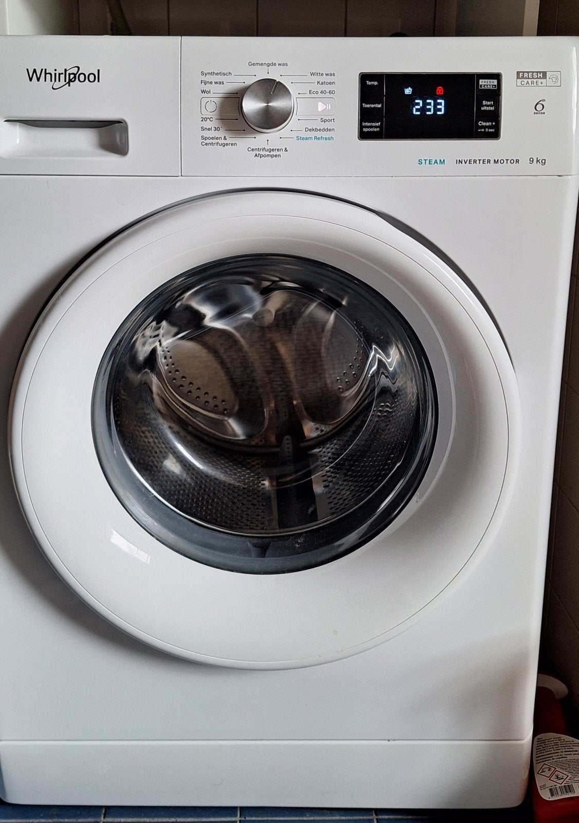 Wasmachine 9kg, 1400tpm, trekschakelaar, Witgoed en Apparatuur, Wasmachines, Ophalen, 1200 tot 1600 toeren, Gebruikt, 8 tot 10 kg