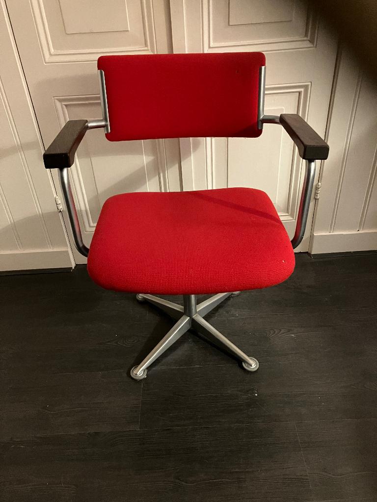 Vintage design bureaustoel Gispen / de Wit / Ahrend, Ophalen of Verzenden, Gebruikt, Zwart