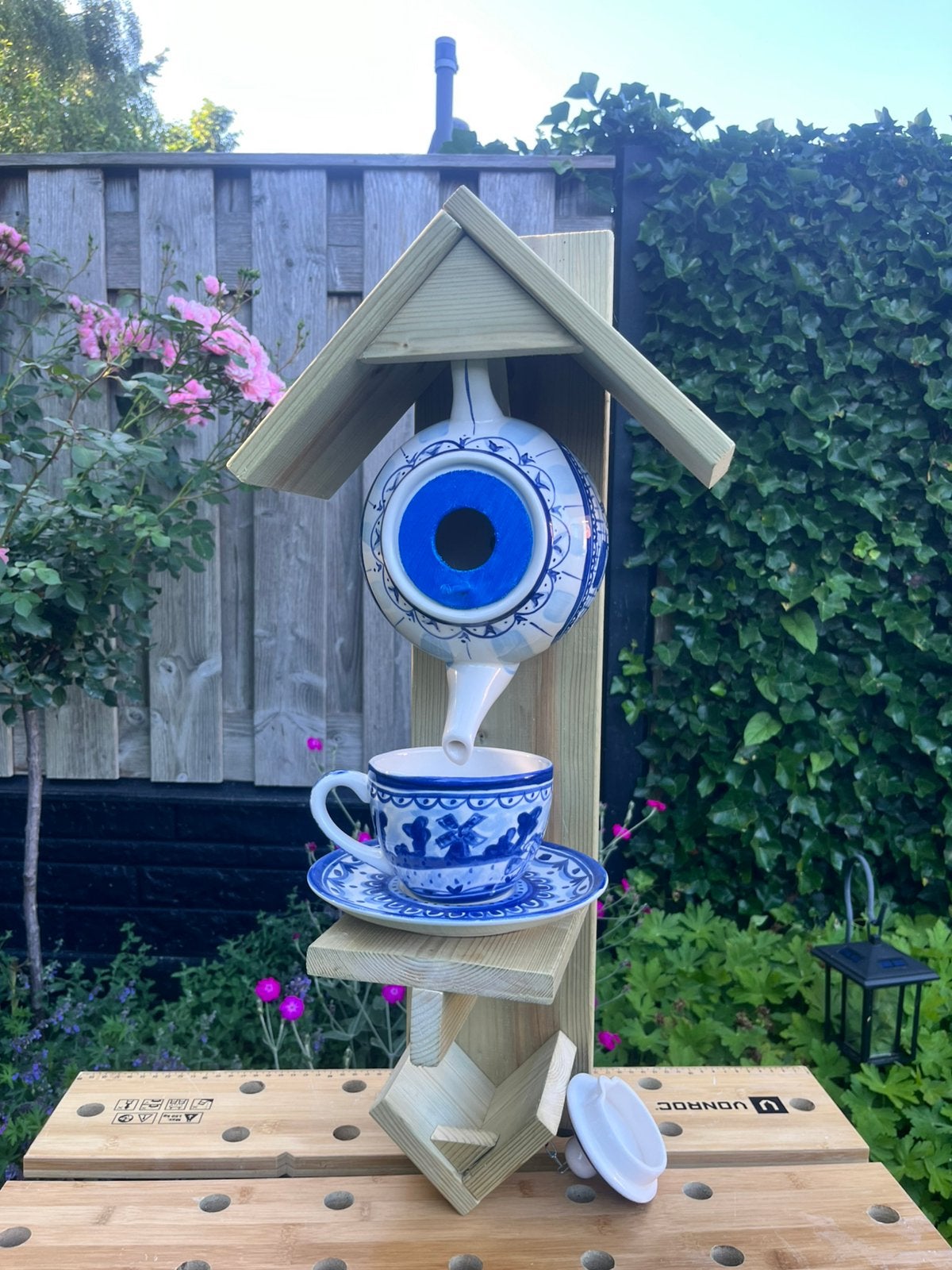 Te koop: theepot vogelvoederhuis van “Blond Amsterdam”, Ophalen of Verzenden, Nieuw
