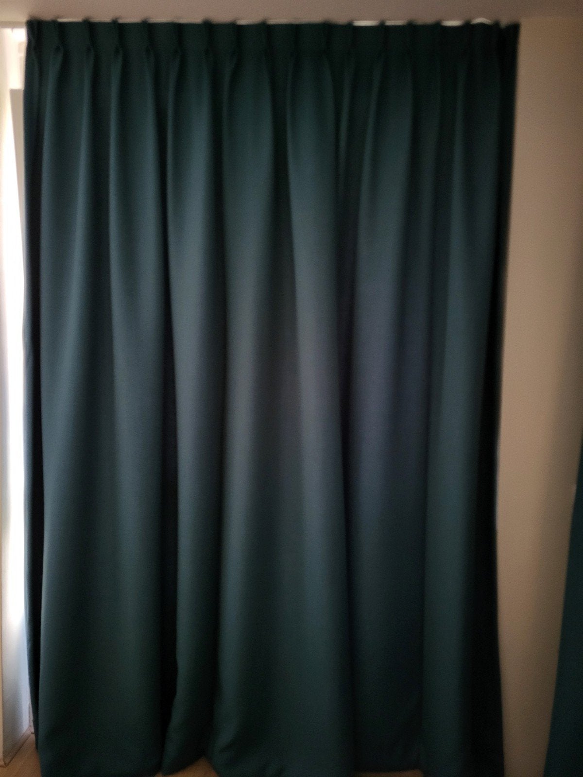 Turquoise Gordijnen - 3 sets, Huis en Inrichting, Ophalen, Kwantum, 264 cm, Zo goed als nieuw