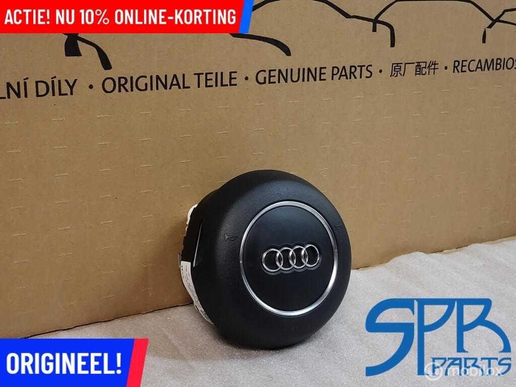 ORIGINELE STUURAIRBAG AUDI A3 8V S3 S-LINE ROND 3-SPAAKS, Audi, Gebruikt, Audi, Ophalen of Verzenden