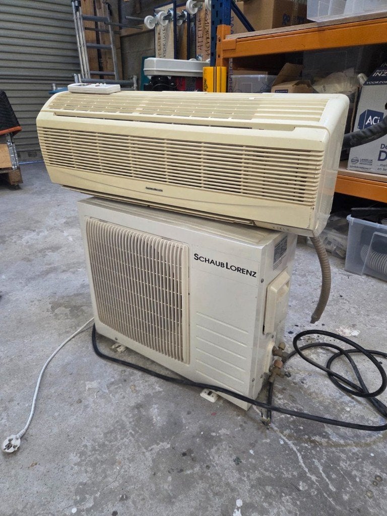 Schaub Lorenz Split Airco NK 8000 - Koelen en Verwarmen, Ophalen, Koelen en Ontvochtigen, Minder dan 60 m³, 3 snelheden of meer