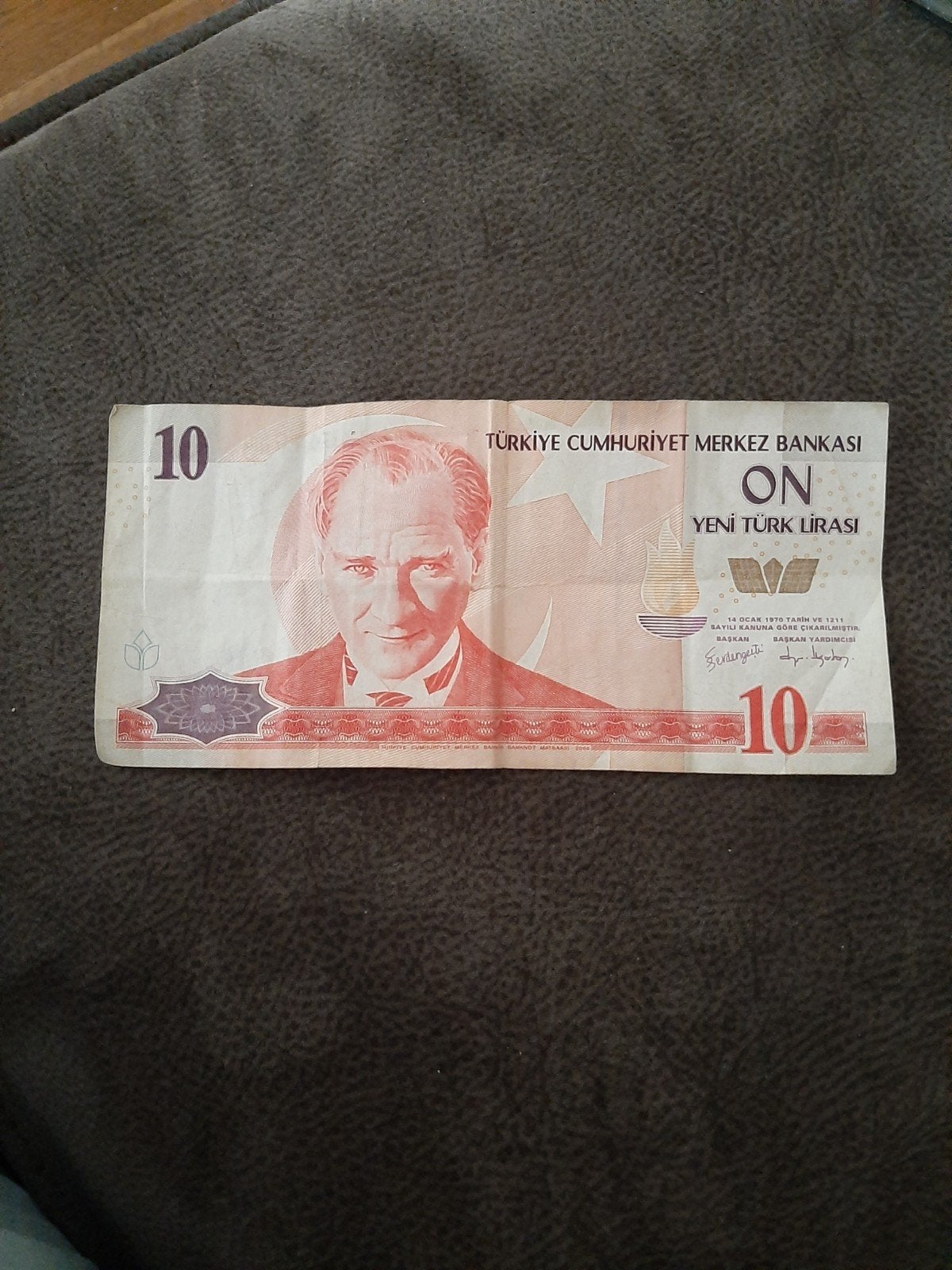 Turkse 10 Nieuwe Lira bankbiljet, Ophalen of Verzenden, Midden-Oosten