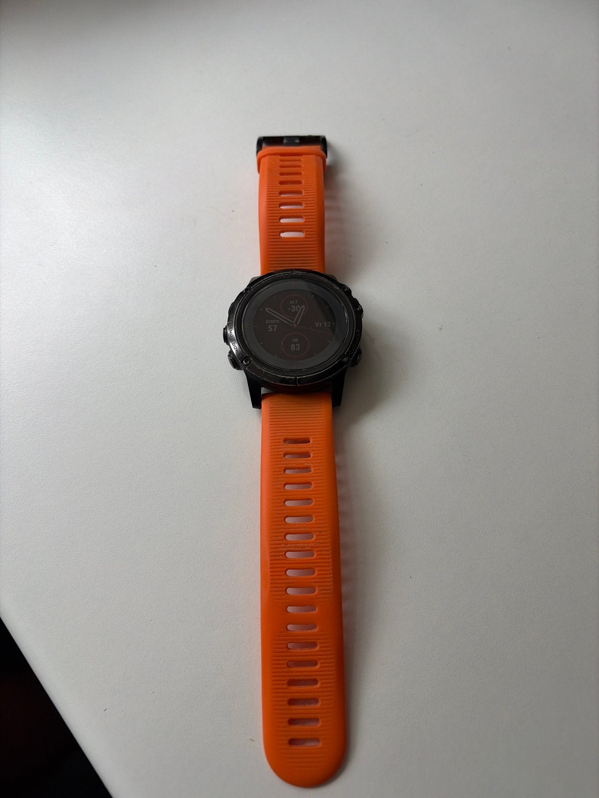 Garmin Fenix 5x Plus - Oranje bandje, Ophalen, Oranje, Waterdicht, Android