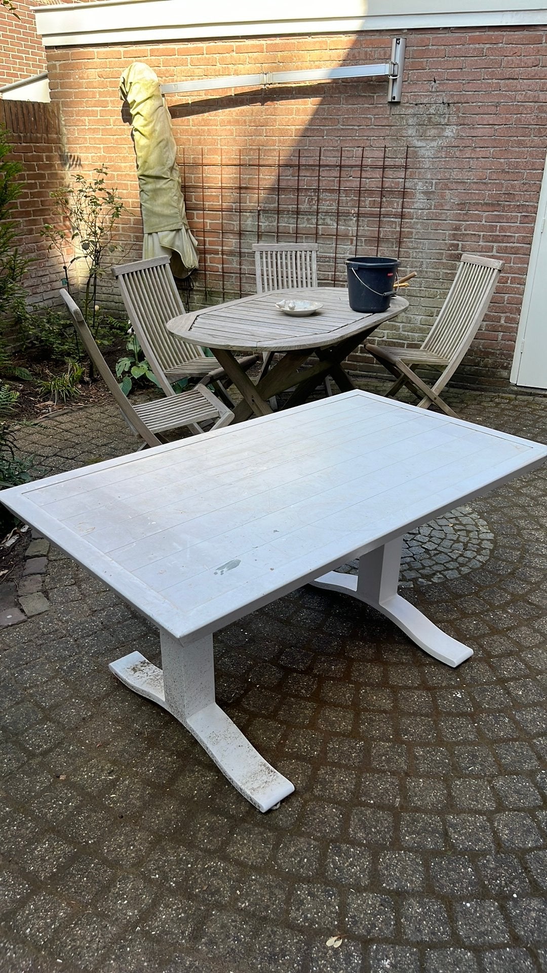 Gratis tuin of klustafel, Ophalen, Gebruikt, Rechthoekig