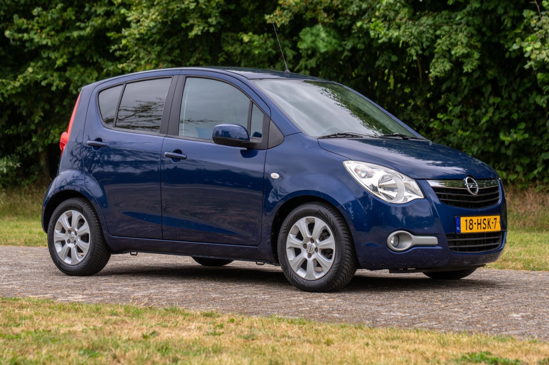 Opel Agila 1.2 Enjoy Automaat 1e Eigenaar 49.440 km +NAP NL-, Auto's, Dealer onderhouden, 4 cilinders, Blauw, Origineel Nederlands