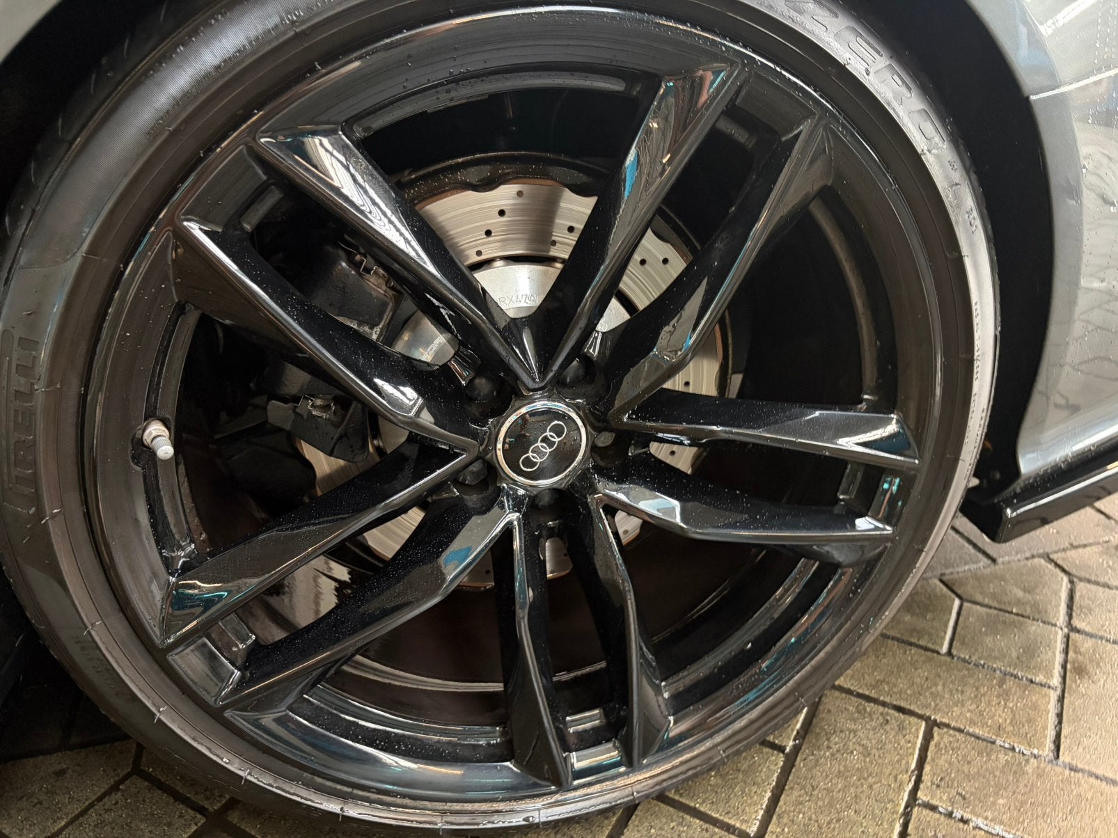 Originele 21 inch Audi RS6 C7 Performance Velgen + Banden, Gebruikt, 285 mm, Banden en Velgen, Personenwagen