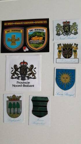 7 x stickers Noord-Brabant - Luyksgestel - Kempenland -, Verzenden, Nieuw