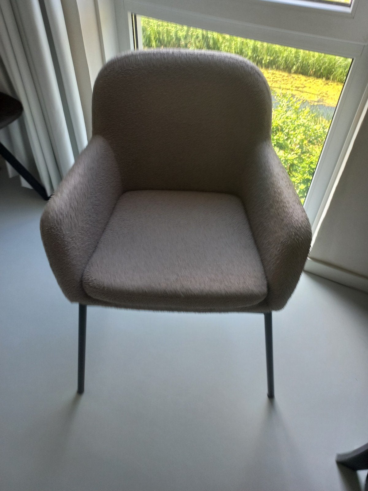 Eetkamerstoel / Salonstoel (beige), Huis en Inrichting, Stoelen, Ophalen, Bruin, Nieuw, Gekocht bij warenhuis ,Nijhof baarn type: rebellenklub