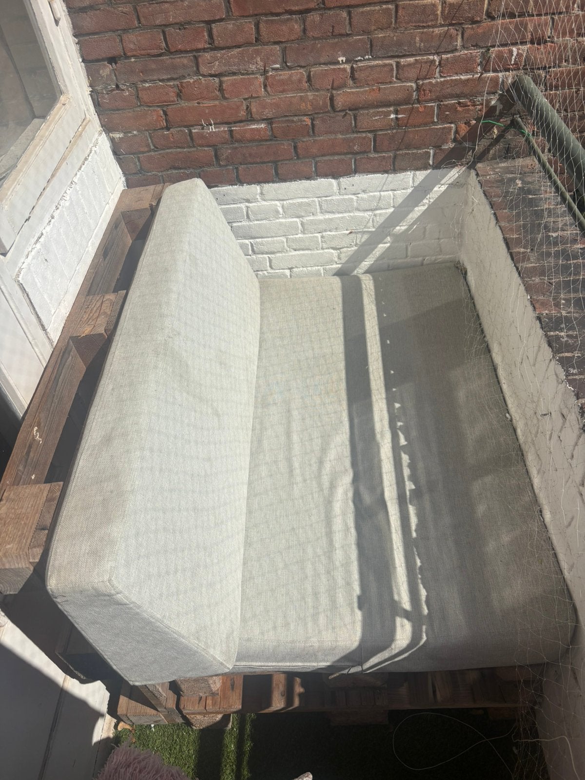 Pallet met kussen, Tuin en Terras, Tuinmeubel-accessoires, Ophalen, Gebruikt