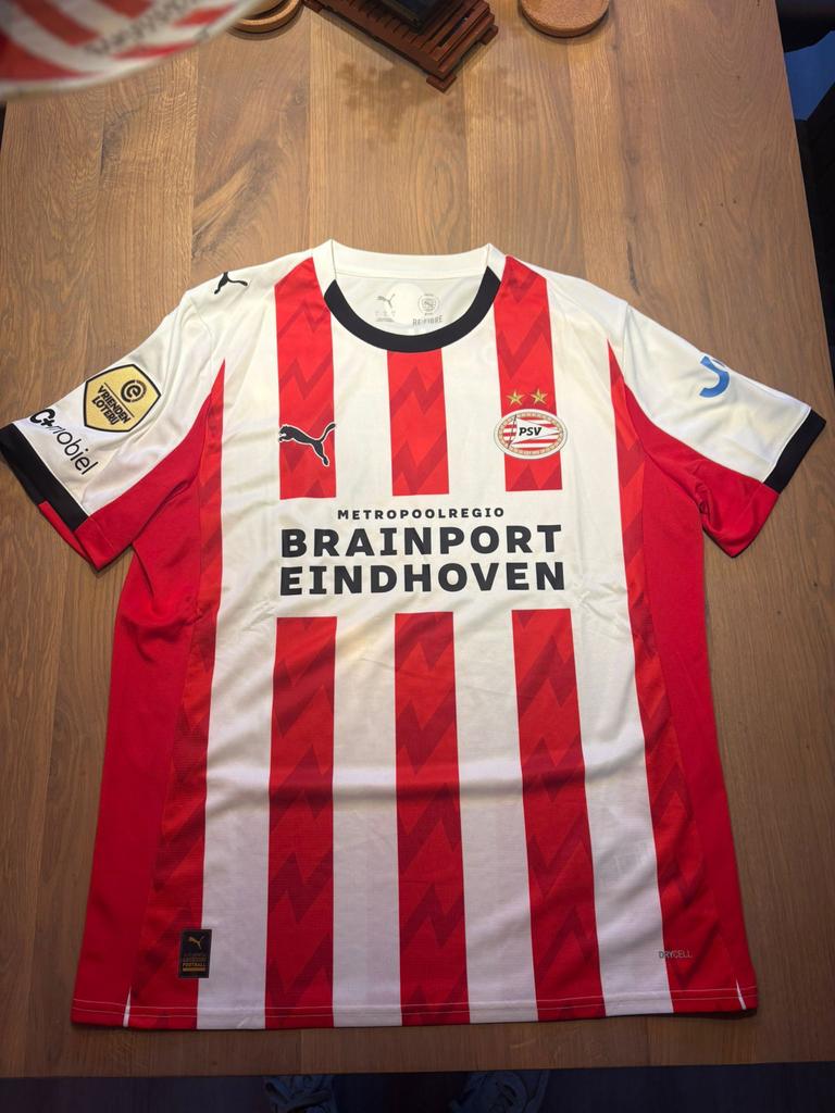 Gesigneerd PSV Thuisshirt 2025/2026 Maat L, Overige kleuren, Nieuw, Ophalen of Verzenden, Maat 42/44 (L)