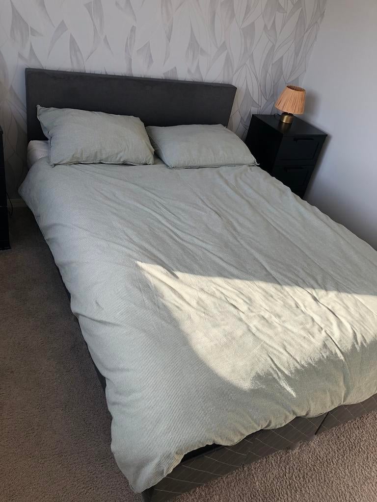 140x200 boxspring, Huis en Inrichting, Slaapkamer | Boxsprings, Ophalen, Gebruikt, Tweepersoons, 140 cm