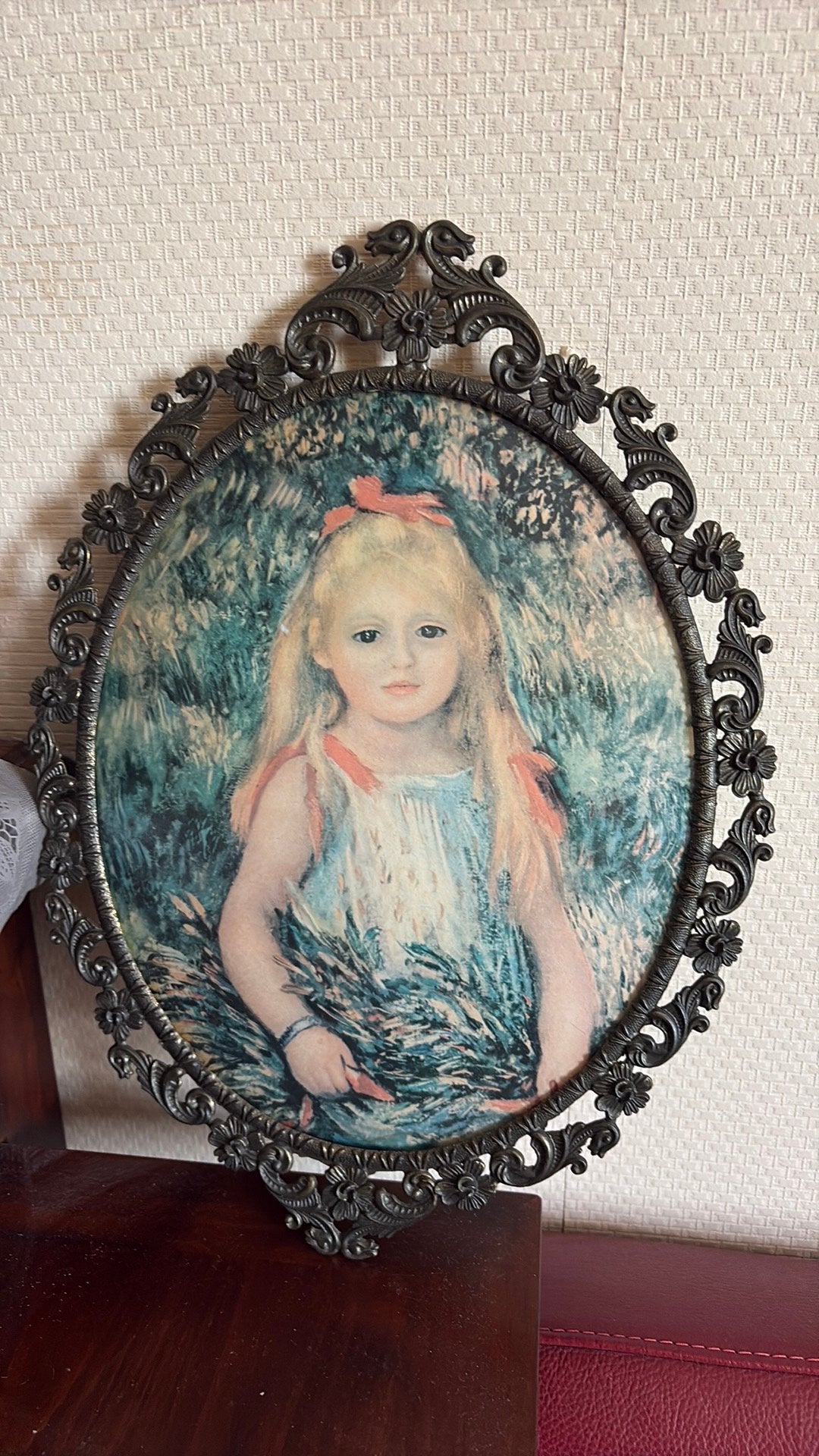 Vintage Renoir reproductie in sierlijke lijst, Ophalen of Verzenden