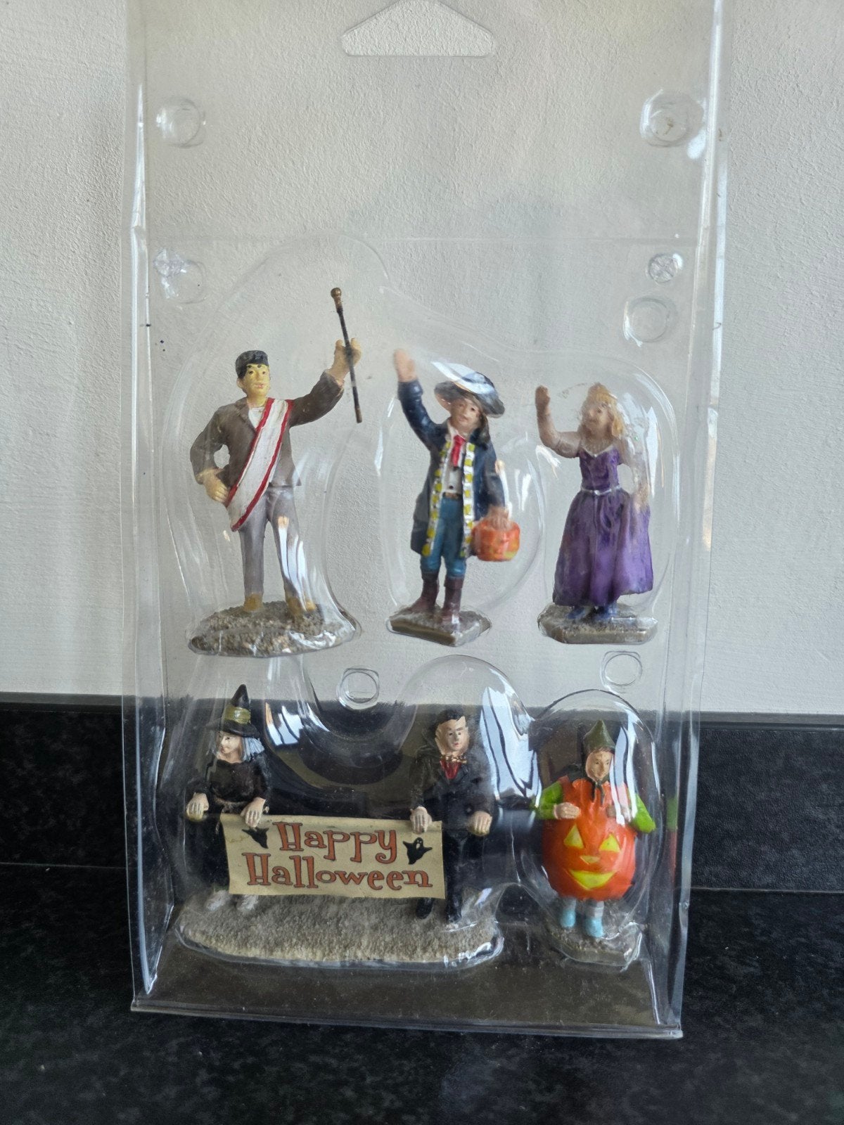 Lemax Spooky Town Parade Banner set van 5 Halloween carnival, Ophalen of Verzenden, Zo goed als nieuw