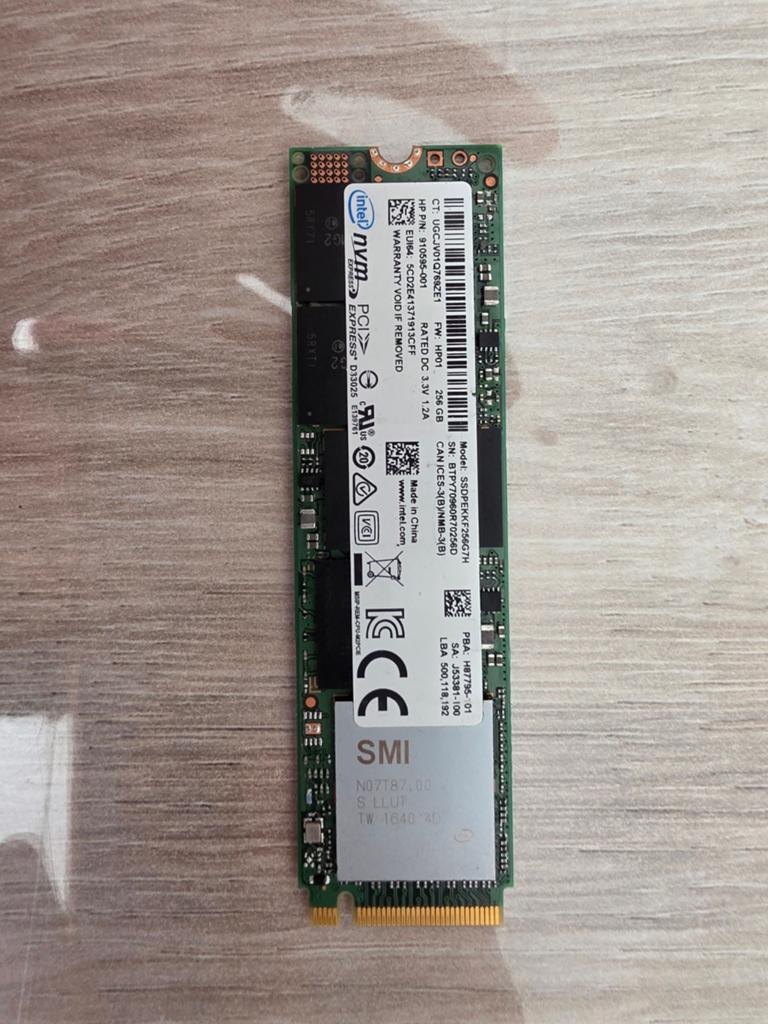256GB SSD, Computers en Software, Harde schijven, Ophalen of Verzenden, Laptop