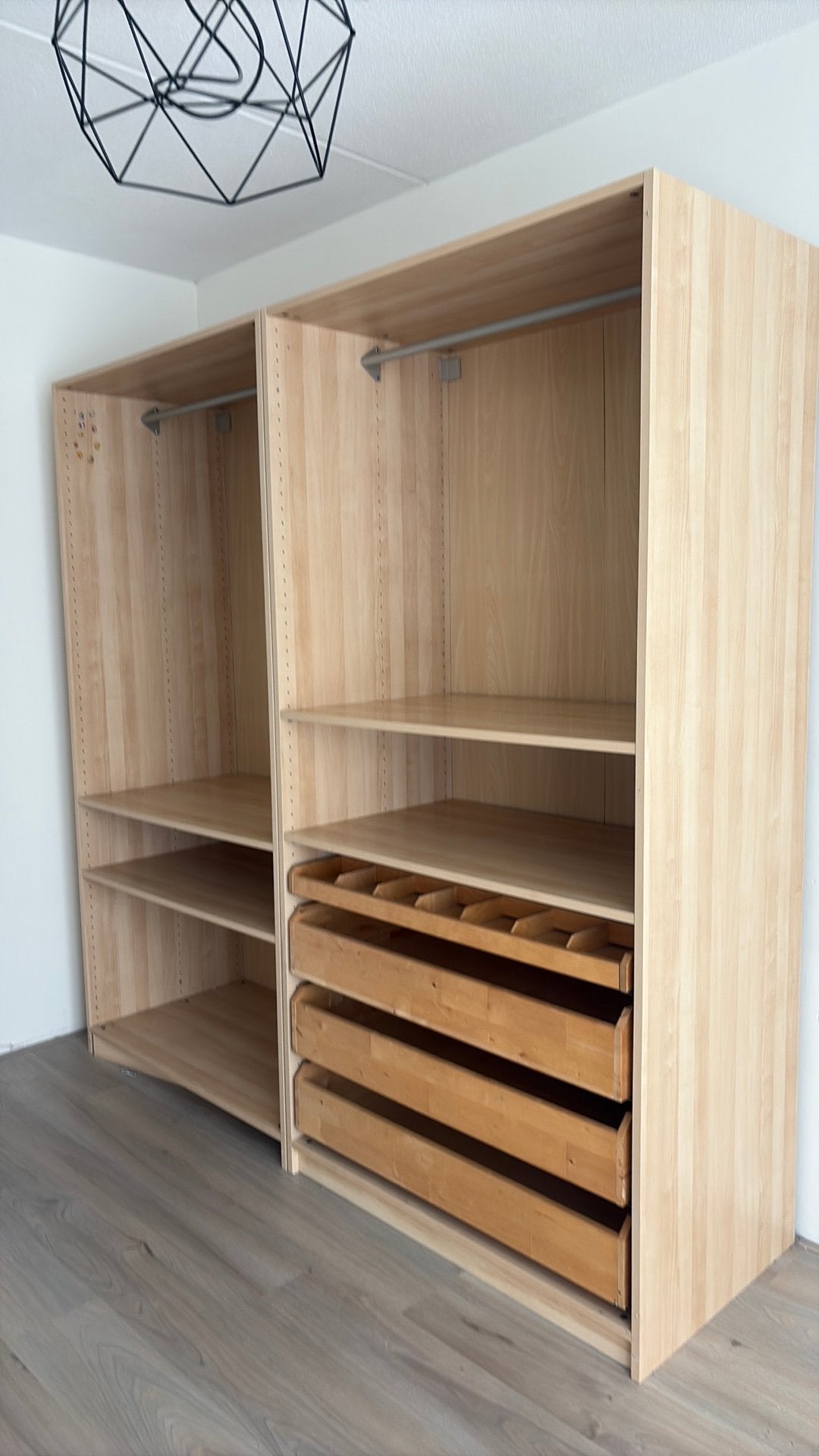 Ikea pax kast eikenhout, Ophalen, 200 cm of meer, 150 tot 200 cm, Eikenhout
