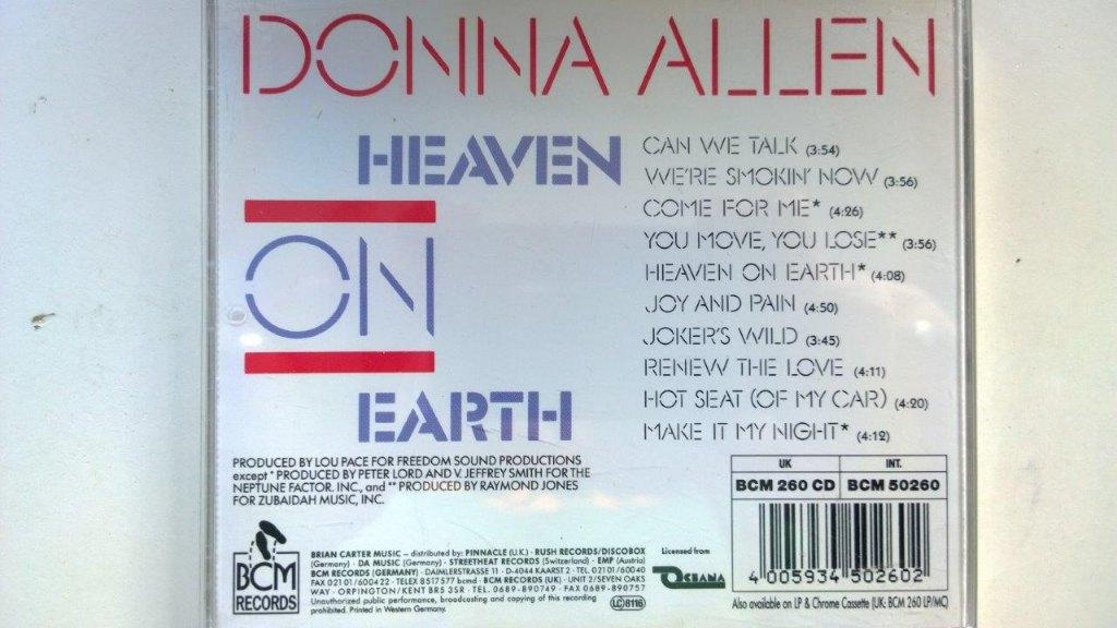 Donna Allen - Heaven On Earth, Ophalen of Verzenden, Zo goed als nieuw