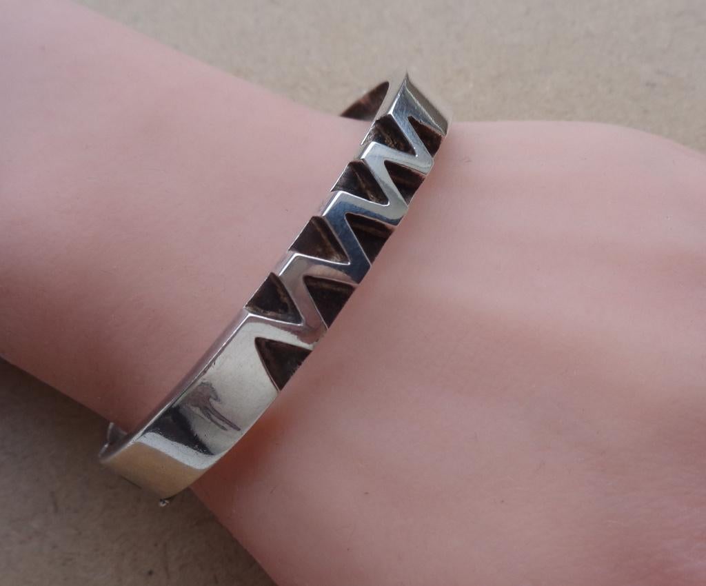zilveren stoere armband Mexico [920], Sieraden, Tassen en Uiterlijk, Armbanden, Verzenden, Zo goed als nieuw, Zilver, Zilver