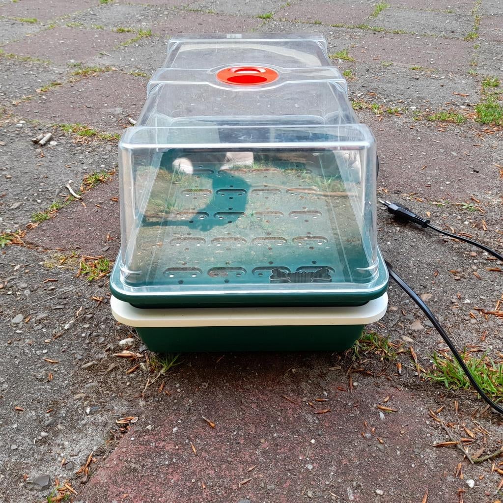 Elektrisch verwarmde zaaibak met  kweekkas, Ophalen, Kunststof, Minder dan 30 cm, Balkon